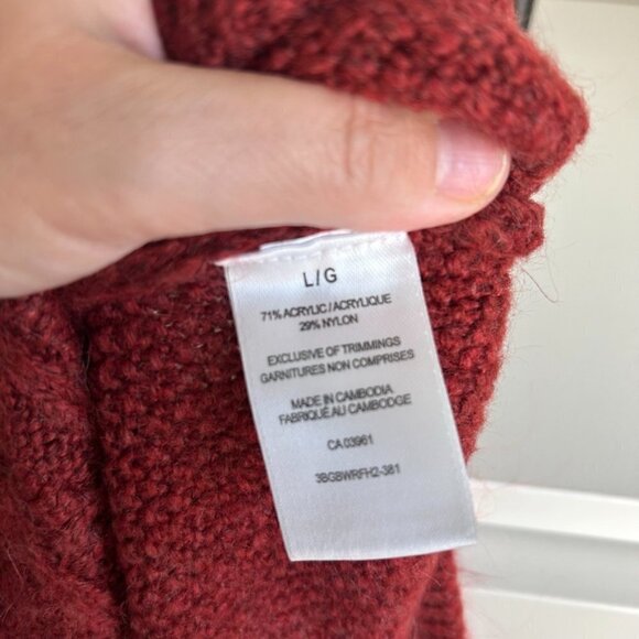 WIND RIVER FairIsle Knit Sweater Orange Rust US L - Picture 4 of 4